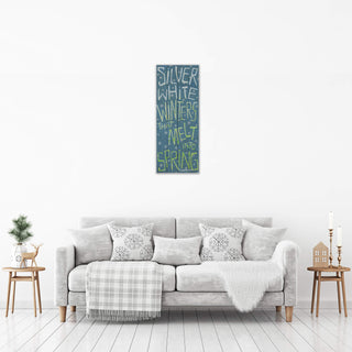 Silver White Winters - Wood & Metal Wall Art Shelle Lindholm