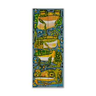 Frog Squad - Wood & Metal Wall Art