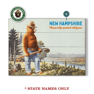 Smokey Bear 1984 On Guard: Personalized - Wood & Metal Wall Art