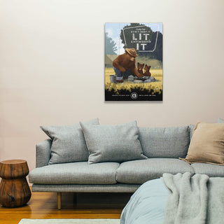 Smokey Bear 2017 Extinguish It - Wood & Metal Wall Art Smokey Bear