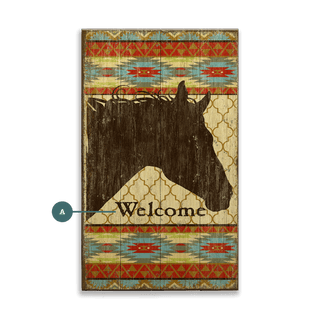 Horse Welcome - Wood & Metal Wall Art Suzanne Nicoll