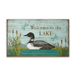 Lake and Loon: Generic - Wood & Metal Wall Art