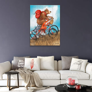 Wild On Wheels - Wood & Metal Wall Art