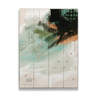 Solitary Swimming - Wood & Metal Wall Art