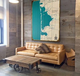 Sandy Pond, Oswego County, New York - Wood & Metal Wall Art