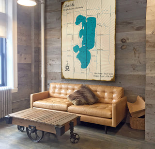 Lake Ida, Douglas County, Minnesota - Wood & Metal Wall Art