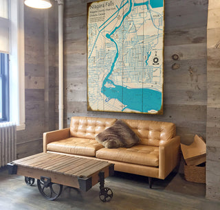 Niagara Falls (portrait orientation) NY - Wood & Metal Wall Art