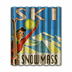 Waving Skier Corrugated Sign - Waving Skier
