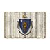 Massachusetts Corrugated State Flag - Massachusetts