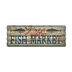 Corrugated Metal Public Fish Market Sign - Public Fish Market Sign