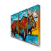 Contemporary 3-Piece Moose Box Art - 1