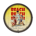 Beach Beach Beach - Barrel End Wooden Sign - Beach Beach Beach