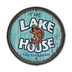 The Lake House - Barrel End Wooden Sign - Lake House Fish