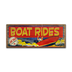 Boat Rides Bright Red Sign - Boat Rides