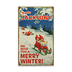 We Wish You a Merry Winter Sleding Sign - We Wish You a Merry Winter Sleding Sign