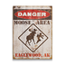 Danger Moose Area Sign - Danger Moose Area Sign