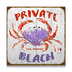 We Pinch Private Beach Sign - We Pinch Private Beach Sign