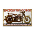 American Vintage Iron Sign - Vintage Motorcycle