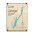 Lake George New York Map Sign - Lake George, NY