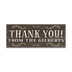 Thank You - Chalk Rustic Wood Sign - Thank You - Chalk Rustic Wood Sign