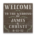Welcome to the Wedding - Chalk Rustic Wood Sign - Welcome to the Wedding - Chalk Rustic Wood Sign