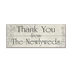 Thank You - Shabby Elegance Wood Sign - Thank You - Shabby Elegance Wood Sign