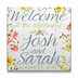 Welcome to the Wedding - Spring Flowers Wood Sign - Welcome to the Wedding - Spring Flowers Wood Sign
