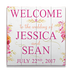 Welcome to the Wedding - Watercolor Garden Wood Sign - Welcome to the Wedding - Watercolor Garden Wood Sign