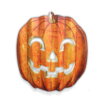Jack-O-Lantern Corrugated Pumpkin