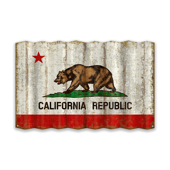 California Corrugated Flag