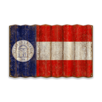 Georgia Corrugated State Flag