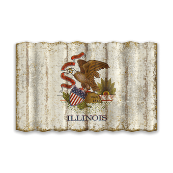 Illinois Corrugated Flag