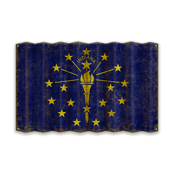 Indiana Corrugated State Flag