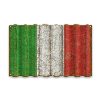 Flag of Italy, Corrugated