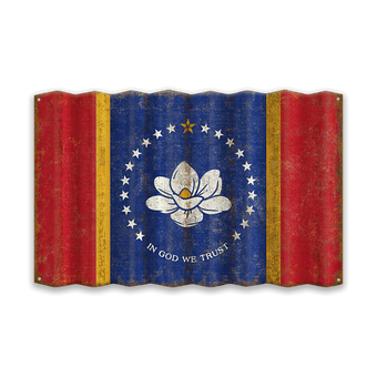 Mississippi Corrugated State Flag
