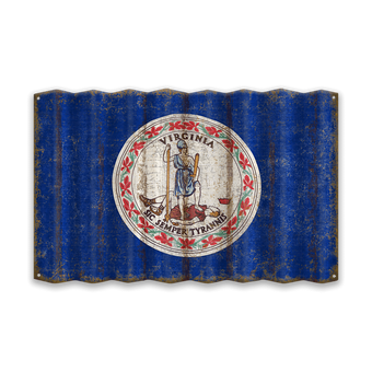Virginia Corrugated Flag