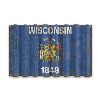 Wisconsin Corrugated State Flag