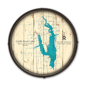 Castle Rock Lake Wisconsin Barrel End