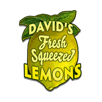 Lemons (Shaped Sign)