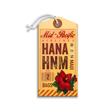 Mid Pacific Airlines Luggage Tag