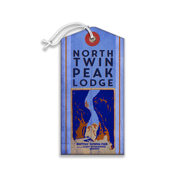 North Twin Peak Lodge Luggage Tag