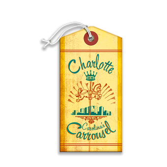 Charlotte, Carolina's Carrousel Luggage Tag