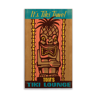 Tiki Time Lounge Sign