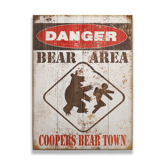Danger Bear Area Sign