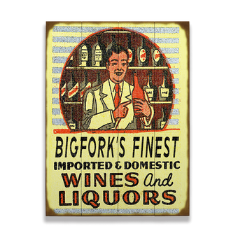 Wines and Liquors Sign