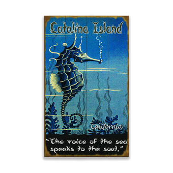 Seahorse Voice of the Sea Sign