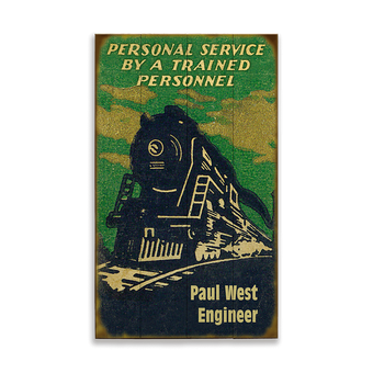 Personal Service (Train) Sign