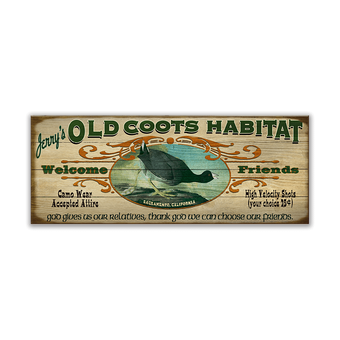 Old Coots Habitat Sign