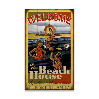 Family Beach House Sign