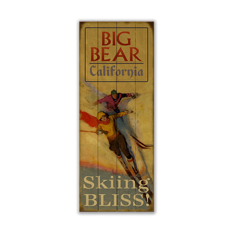 Skiing Bliss Sign